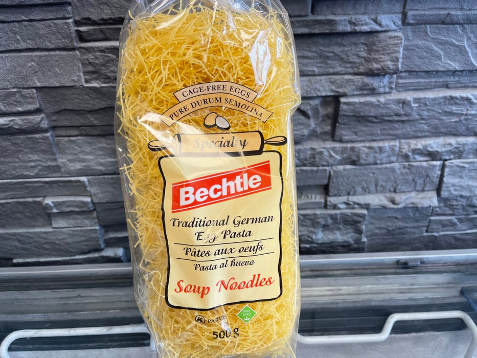 Traditional German Egg Pasta Soup Noodles