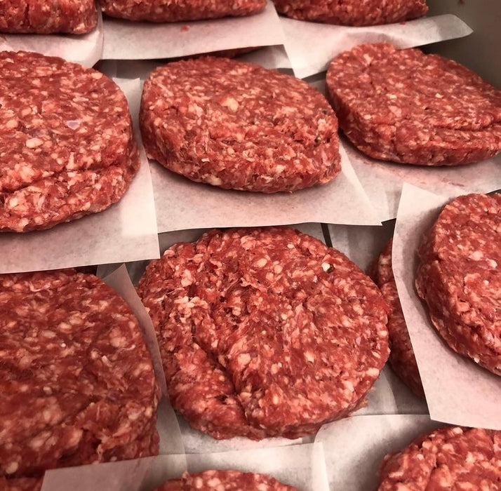 Pure beef burgers bulk